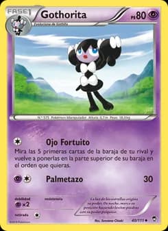 Gothorita card in Spanish