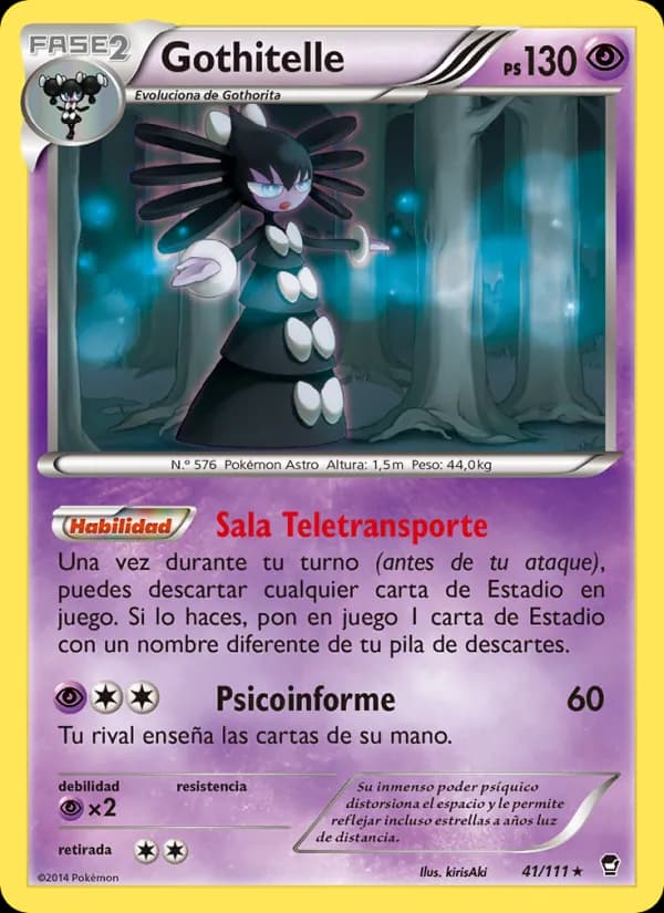Gothitelle card in Spanish