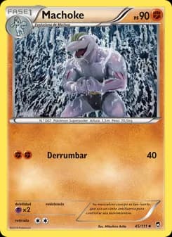 Machoke card in Spanish