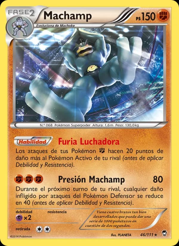 Machamp card in Spanish