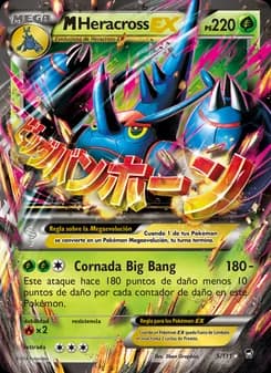 M-Heracross EX card in Spanish