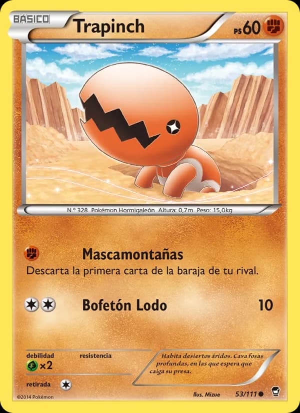 Trapinch card in Spanish