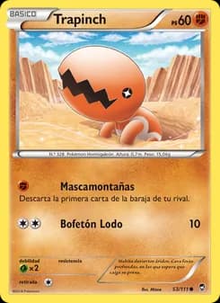 Trapinch card in Spanish