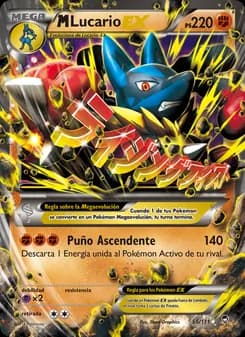 M-Lucario EX card in Spanish