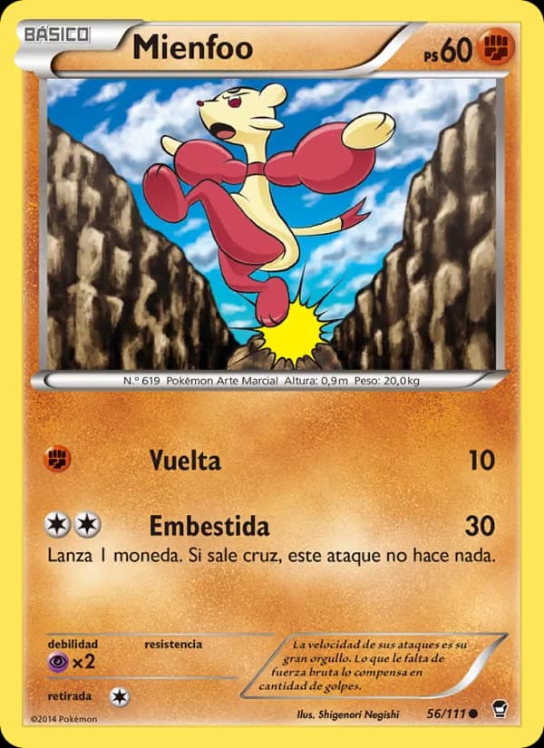 Mienfoo card in Spanish