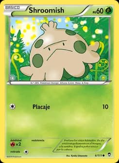 Shroomish card in Spanish