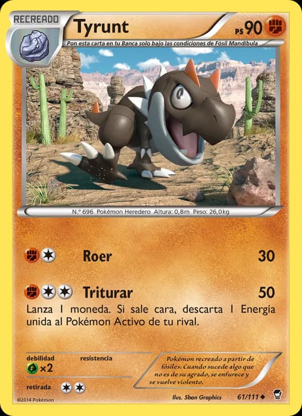 Tyrunt card in Spanish