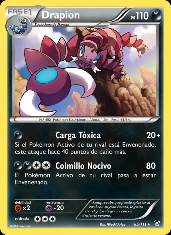 Drapion card in Spanish