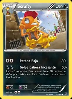 Scrafty card in Spanish