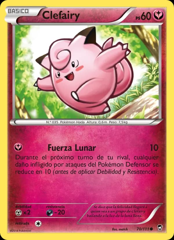 Clefairy card in Spanish