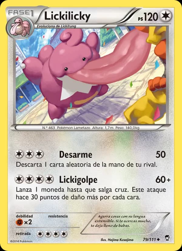 Lickilicky card in Spanish