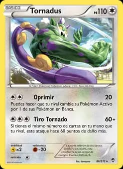 Tornadus card in Spanish