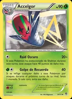 Accelgor card in Spanish