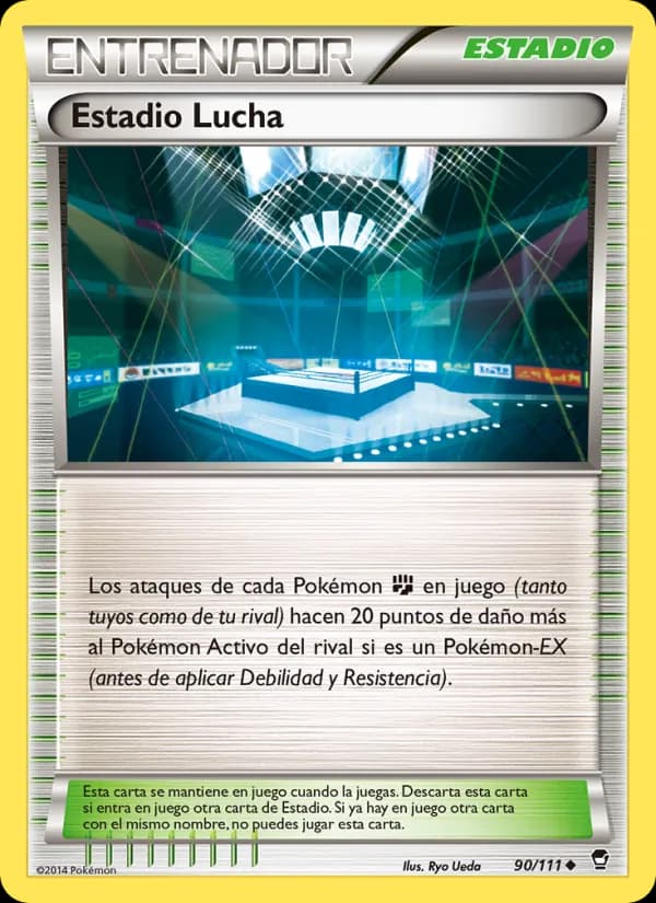 Estadio Lucha card in Spanish