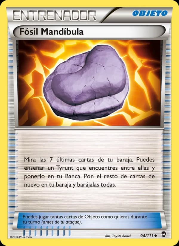 Fósil Mandíbula card in Spanish