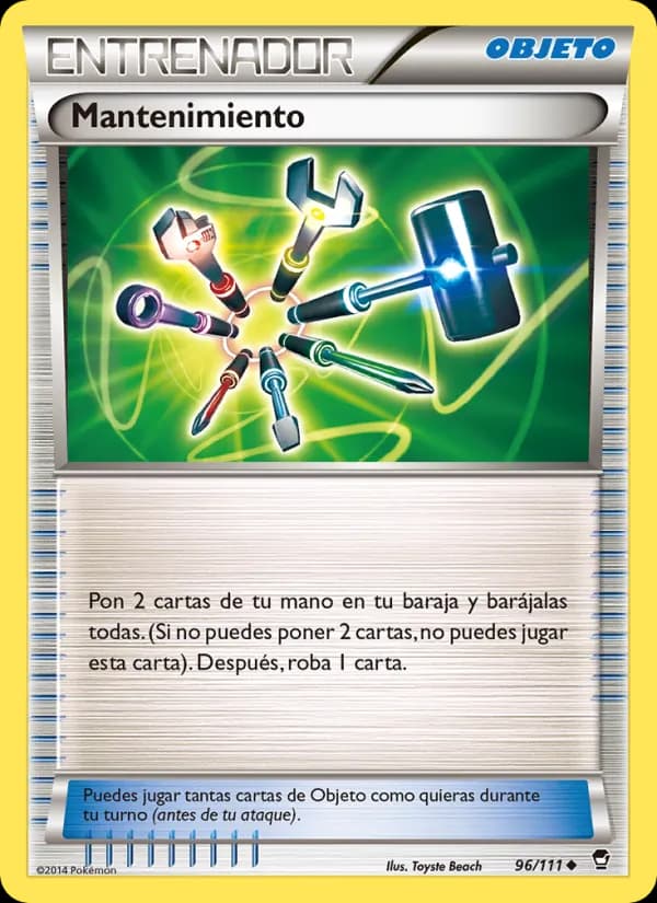 Mantenimiento card in Spanish