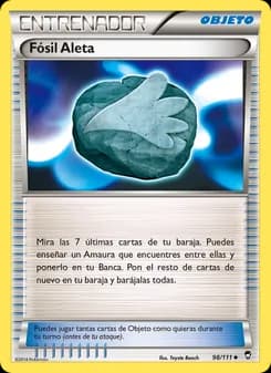 Fósil Aleta card in Spanish