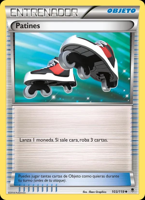 Patines card in Spanish