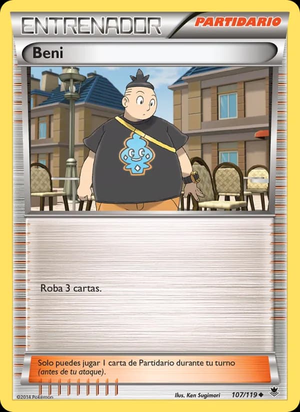 Beni card in Spanish