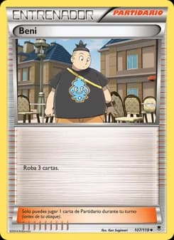 Beni card in Spanish