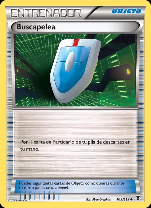 Buscapelea card in Spanish