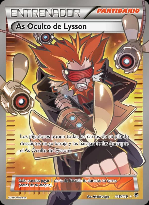 As Oculto de Lysson card in Spanish
