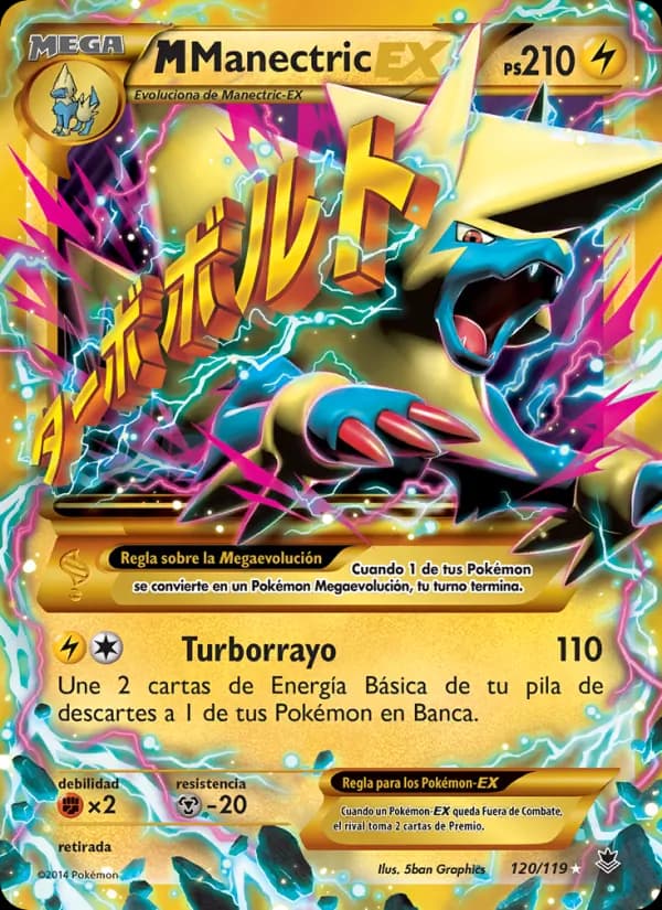 M-Manectric EX card in Spanish
