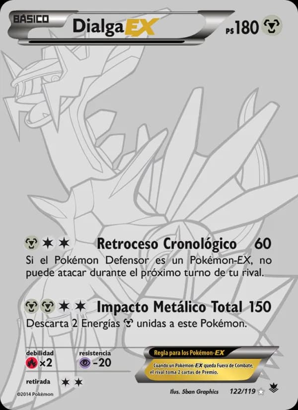 Dialga EX card in Spanish
