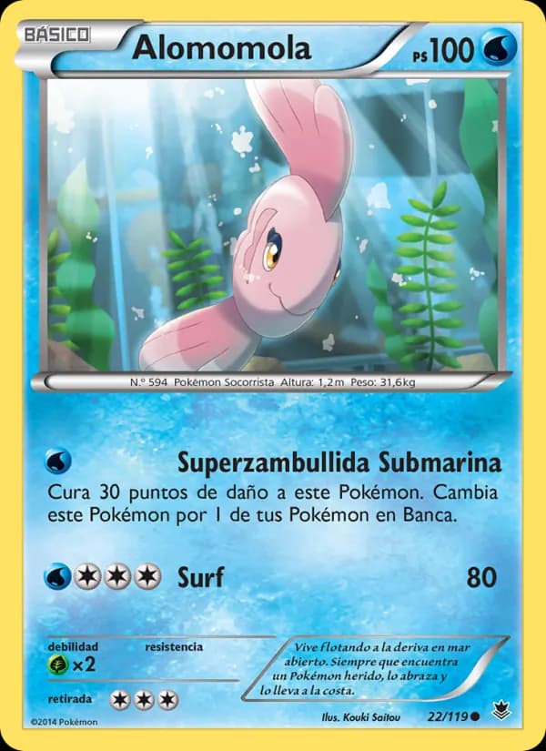 Alomomola card in Spanish