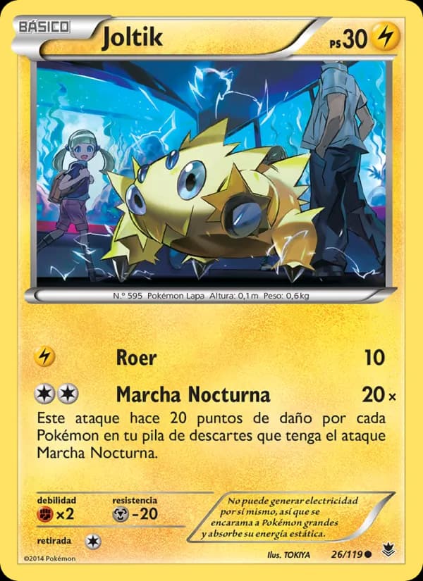 Joltik card in Spanish