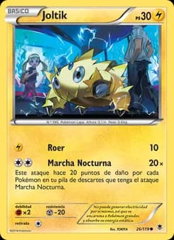 Joltik card in Spanish