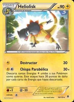 Heliolisk card in Spanish
