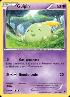 Gulpin card in Spanish