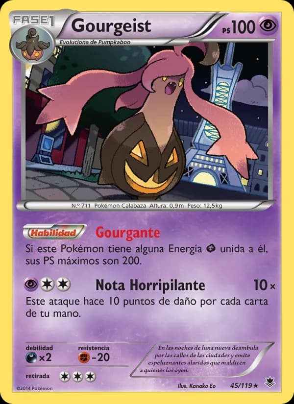 Gourgeist card in Spanish