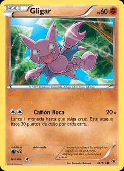 Gligar card in Spanish