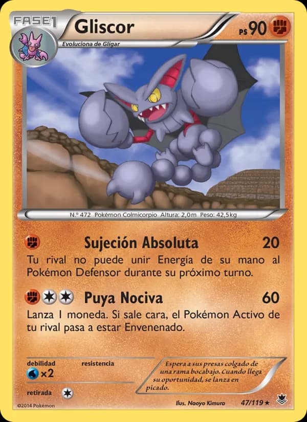 Gliscor card in Spanish