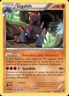 Gigalith card in Spanish