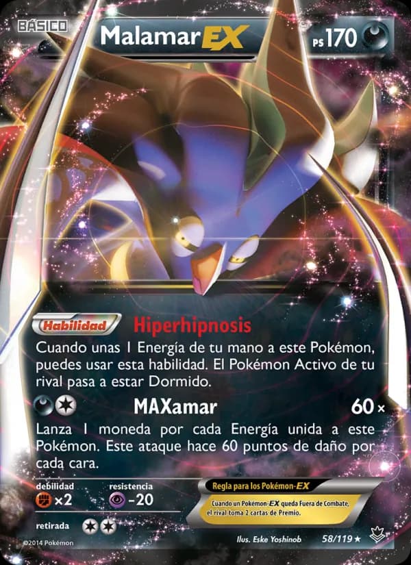 Malamar EX card in Spanish