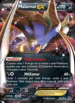 Malamar EX card in Spanish