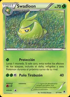 Swadloon card in Spanish