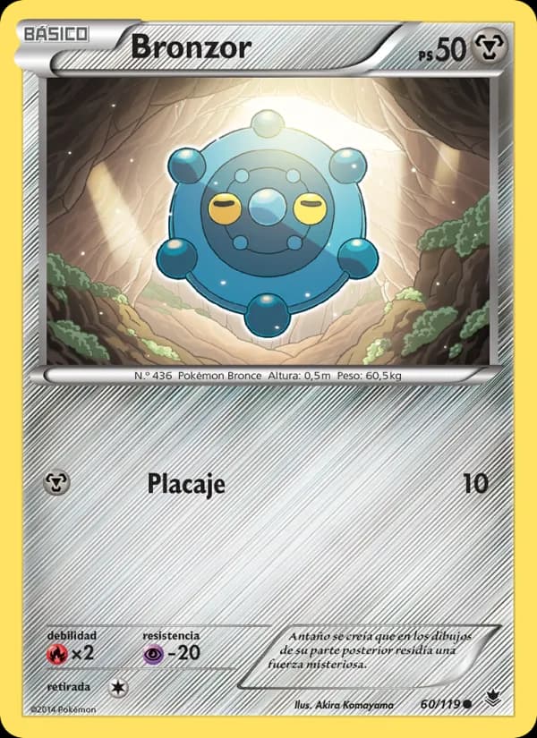 Bronzor card in Spanish