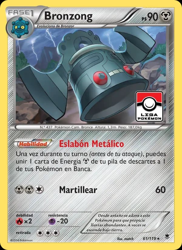 Bronzong card in Spanish