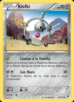 Klefki card in Spanish