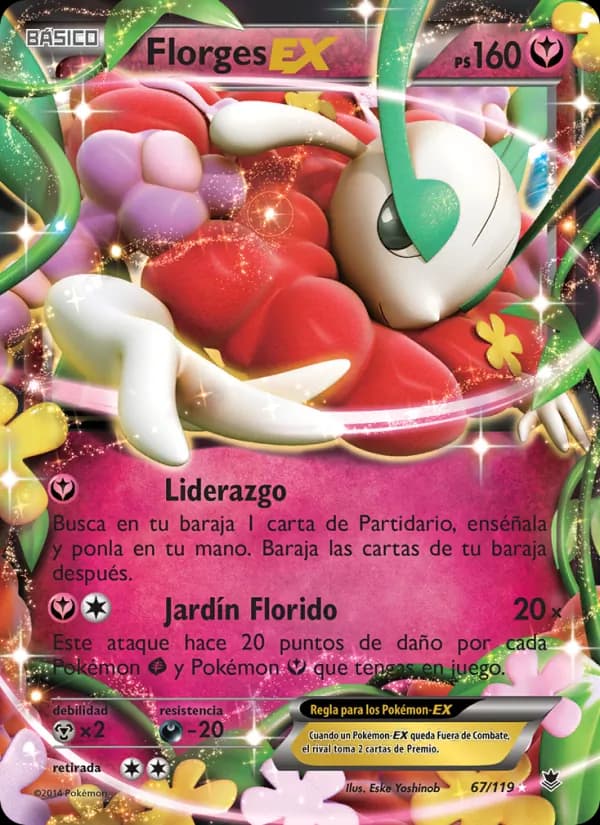 Florges EX card in Spanish
