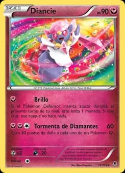 Diancie card in Spanish