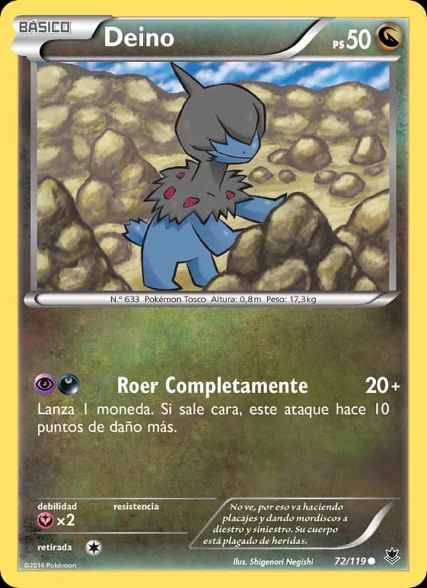 Deino card in Spanish