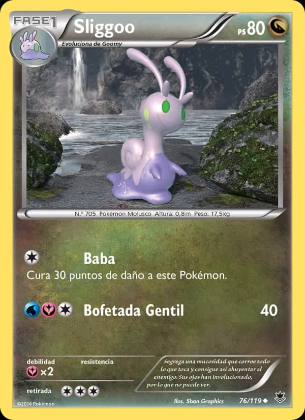 Sliggoo card in Spanish