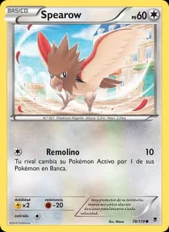 Spearow card in Spanish