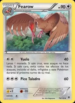 Fearow card in Spanish