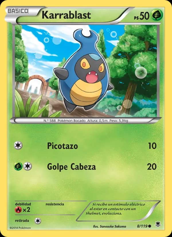 Karrablast card in Spanish